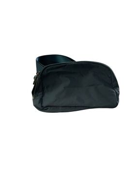 Black Nylon Belt Bag with Wide Strap unisex